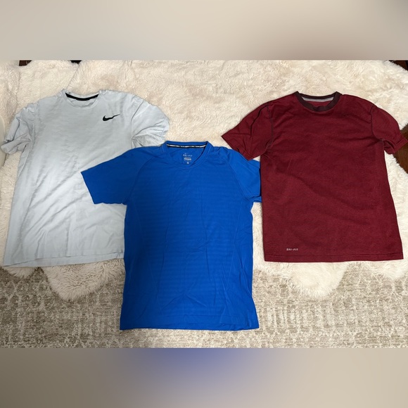 Nike Other - Nike Men's Short Sleeve Tees - Gray, Blue, and Maroon - Medium